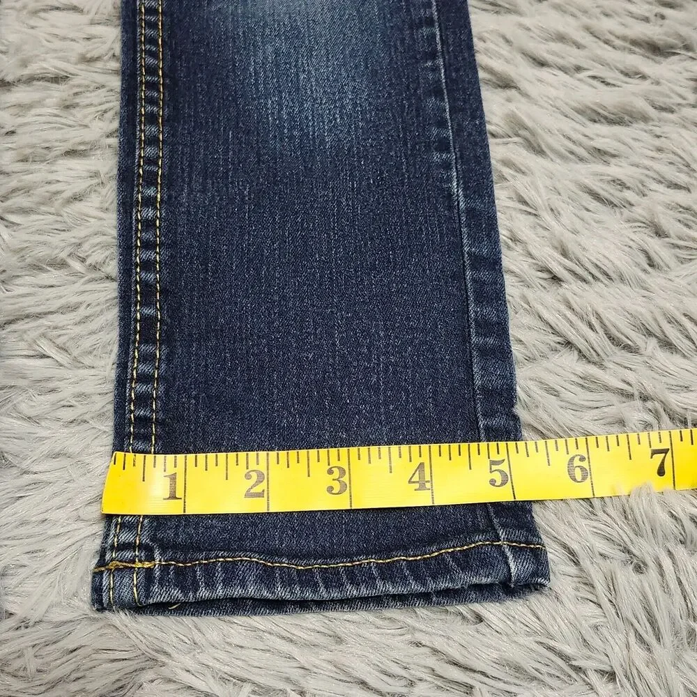 Levis 511 Slim Jeans Youth Girls‎ Size 8 Reg Low Rise Blue 24x22 Teens Stretch